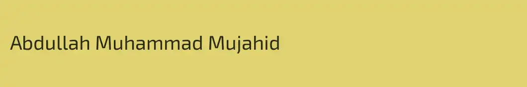 Abdullah Muhammad Mujahid